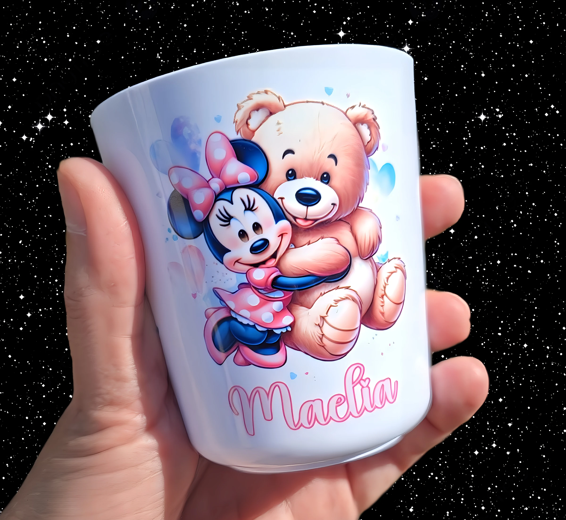 verre gobelet personnalisé minnie